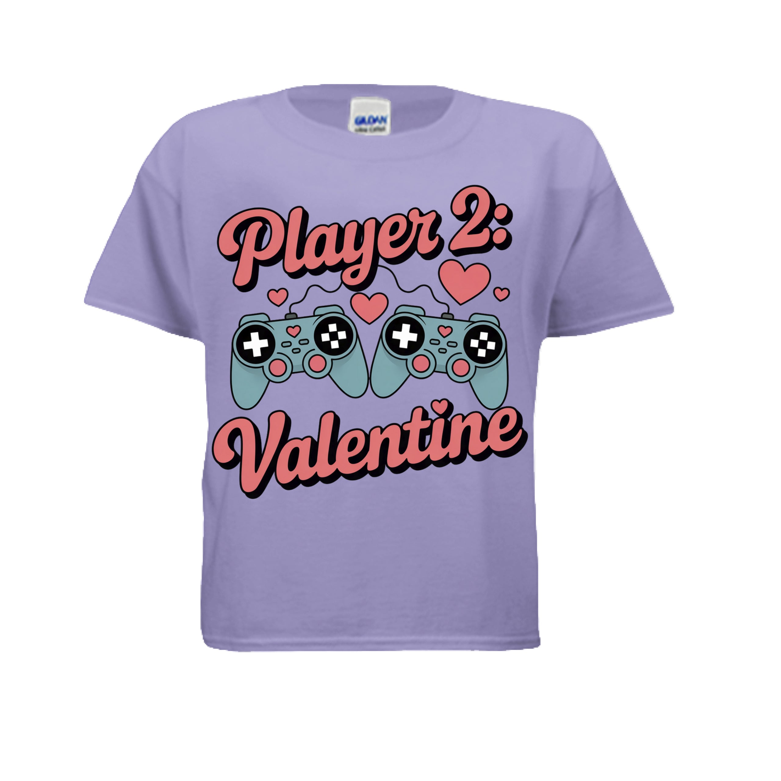 Player 2 Boy/Girl Valentines Day T-Shirt