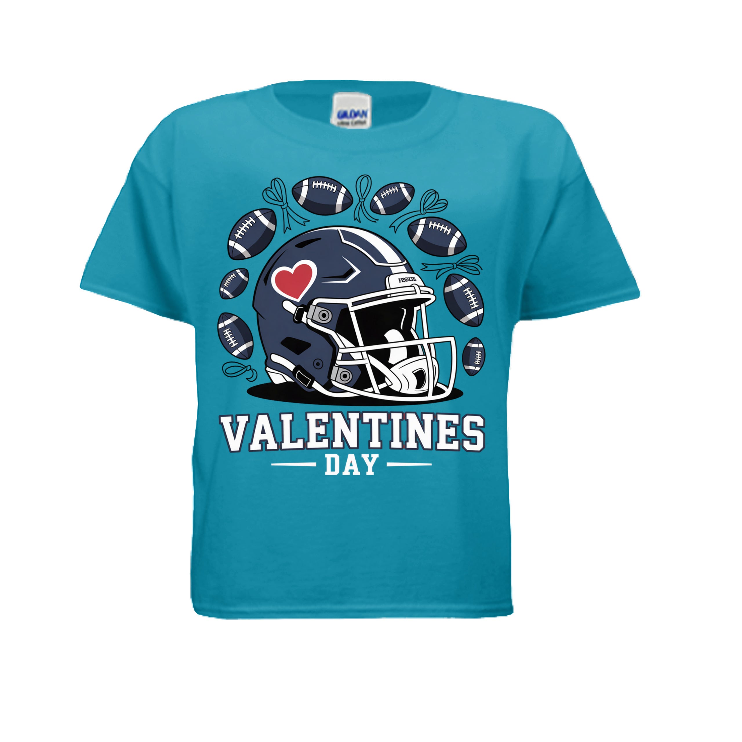Football Boys Valentines Day T-Shirt