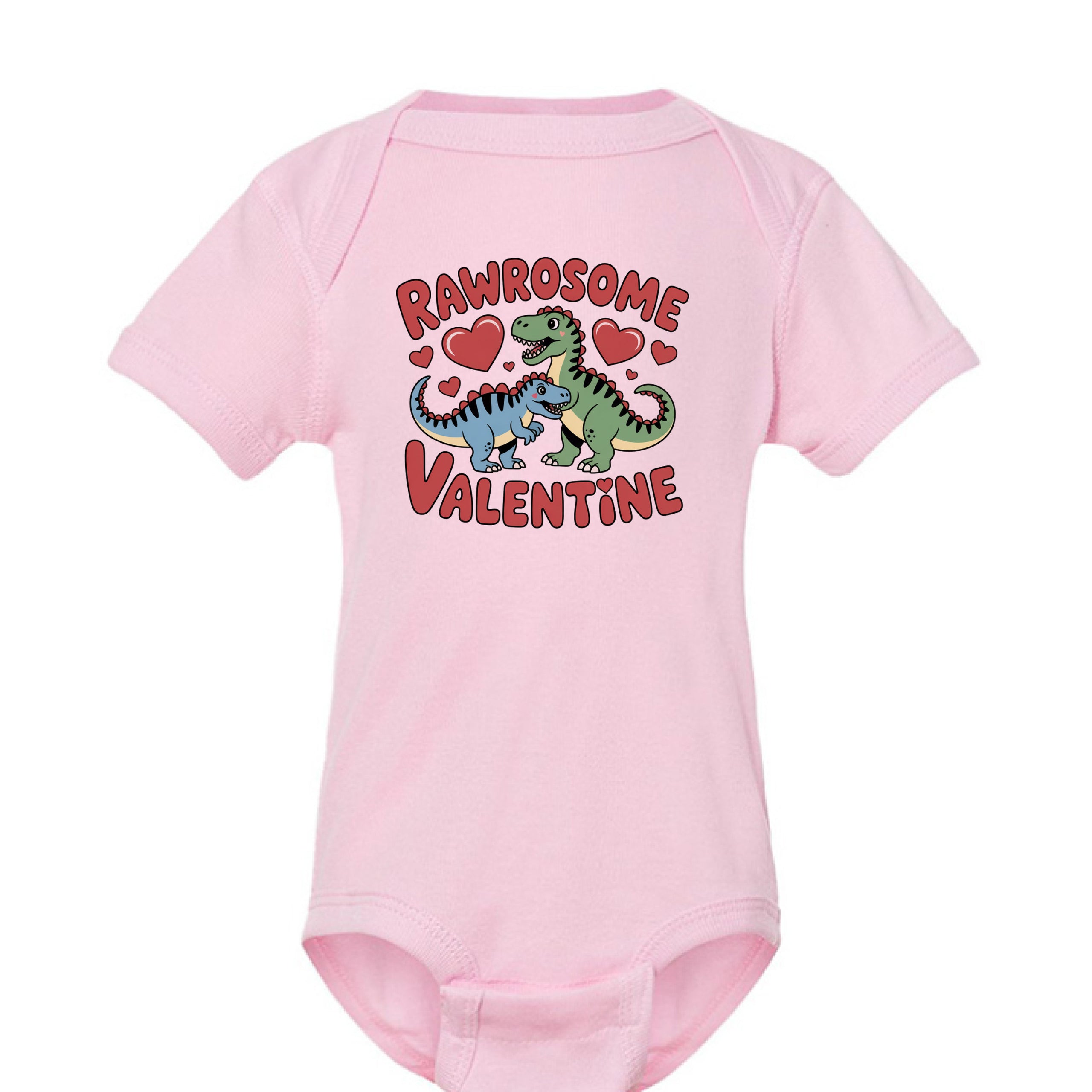 RAWRSOME Dinosaur Baby Valentines Day Onesie
