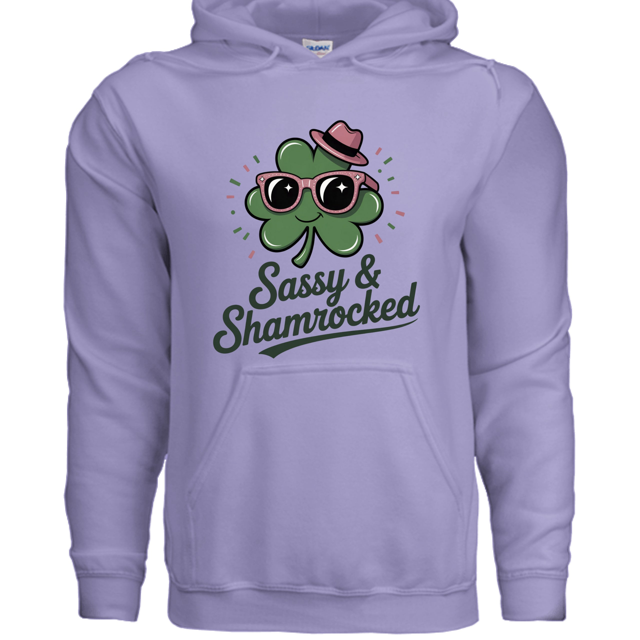 Sassy and Shamrocked St. Patrick's Day Unisex Hooded Sweatshirt