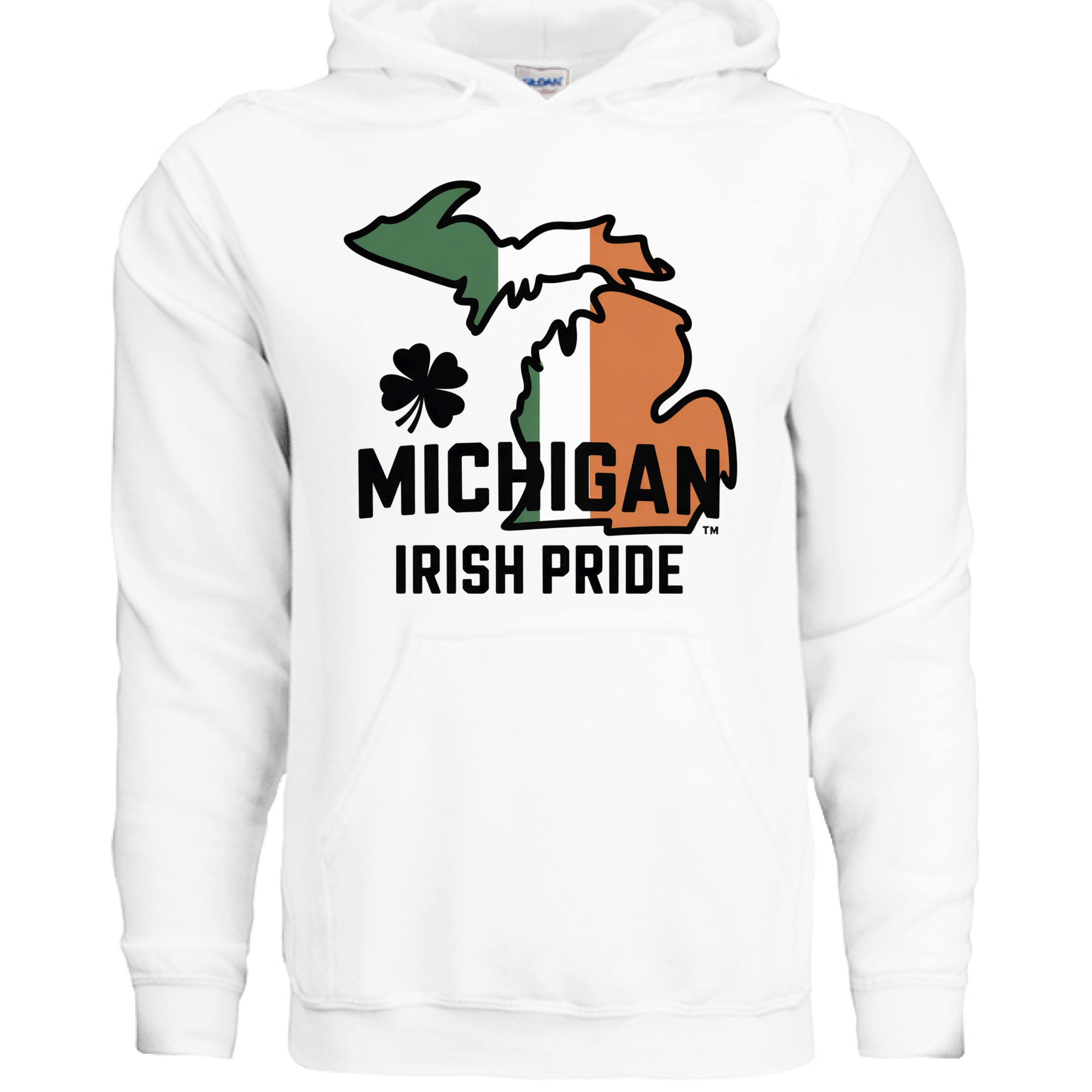 Michigan Irish Pride St. Patrick's Day Unisex Hooded Sweatshirt
