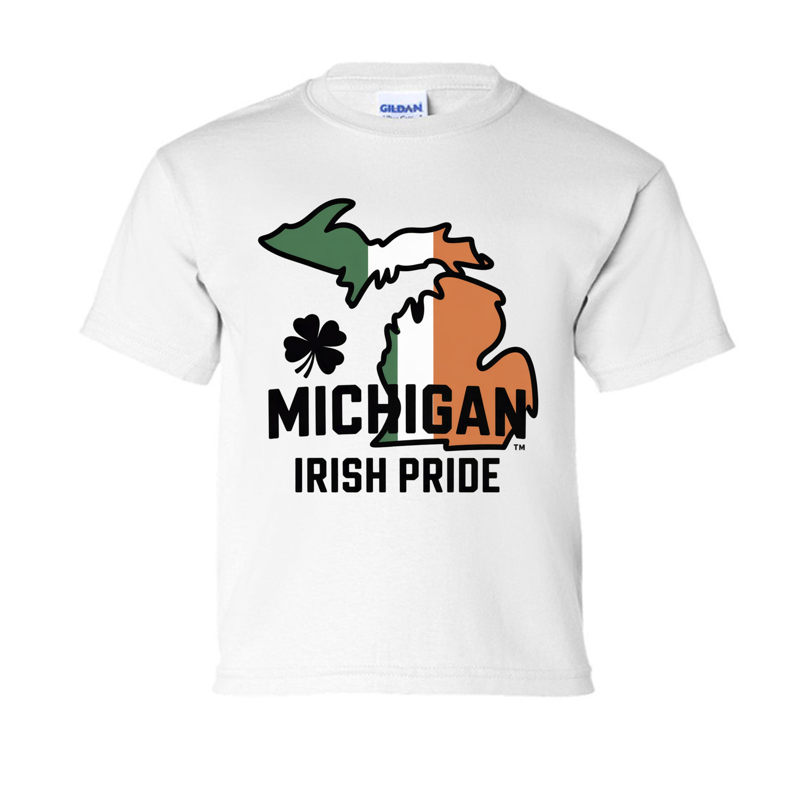Michigan Irish Pride St. Patrick's Day Kid-Friendly T-Shirt