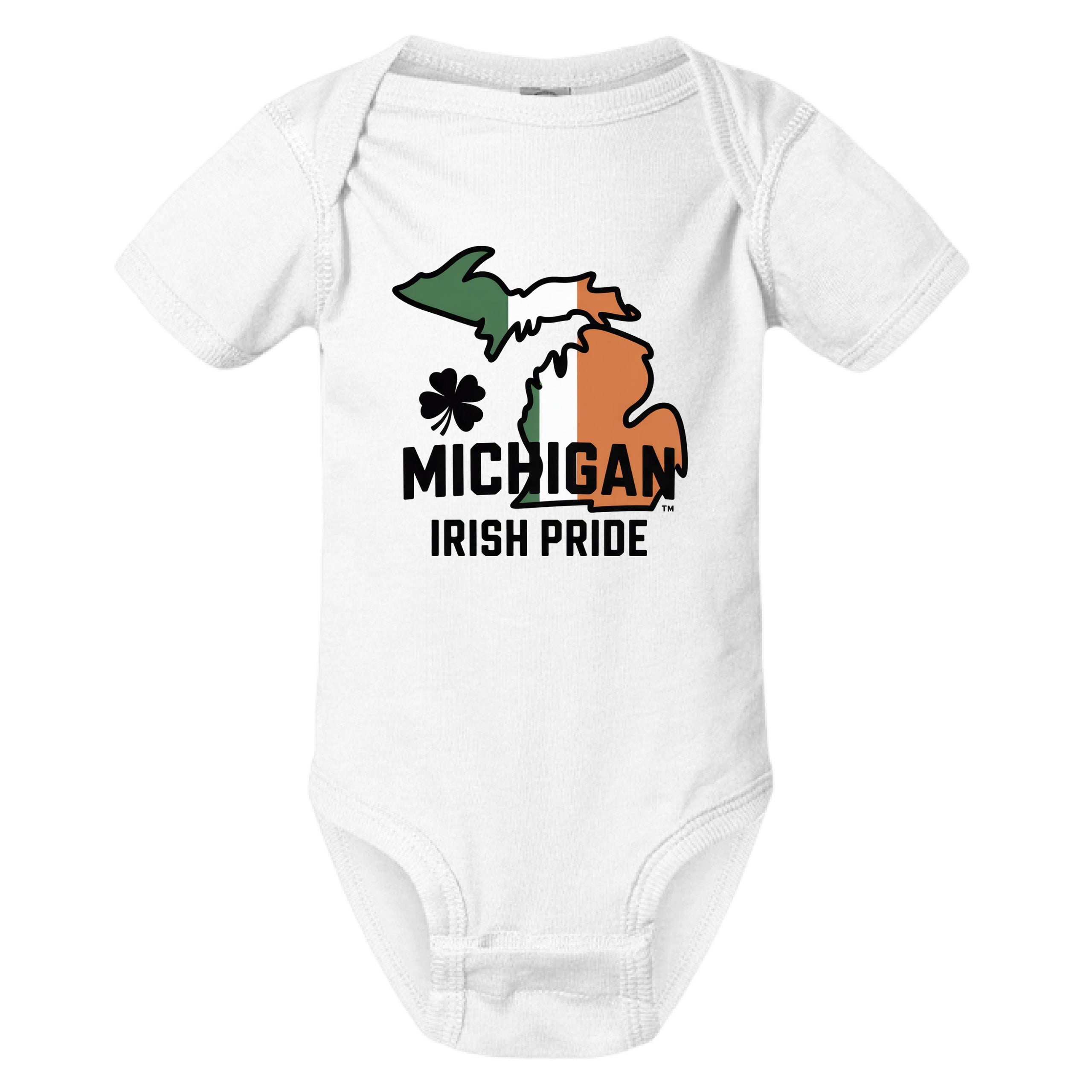 Michigan Irish Pride St. Patrick's Day Baby Onesie