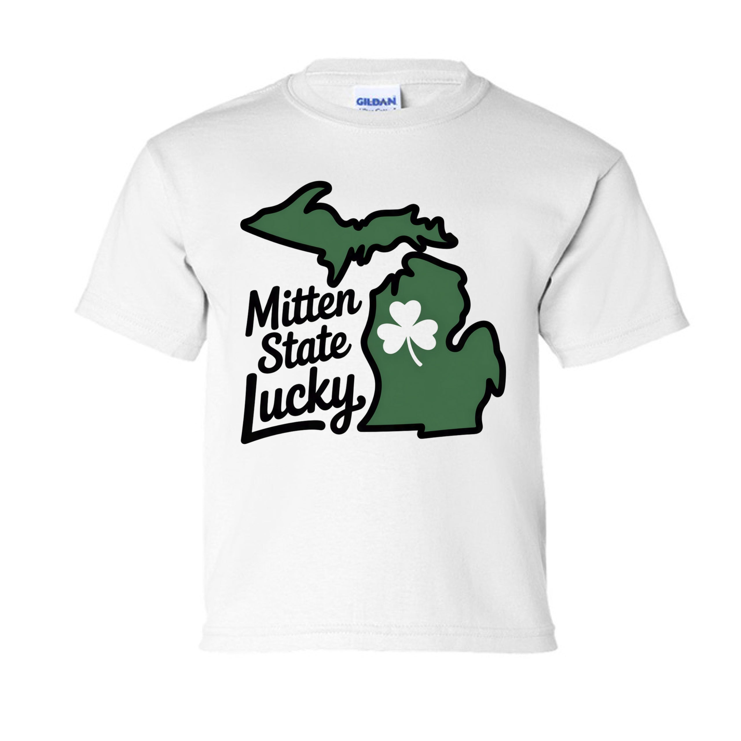 Mitten State Lucky St. Patrick's Day Kid-Friendly T-Shirt
