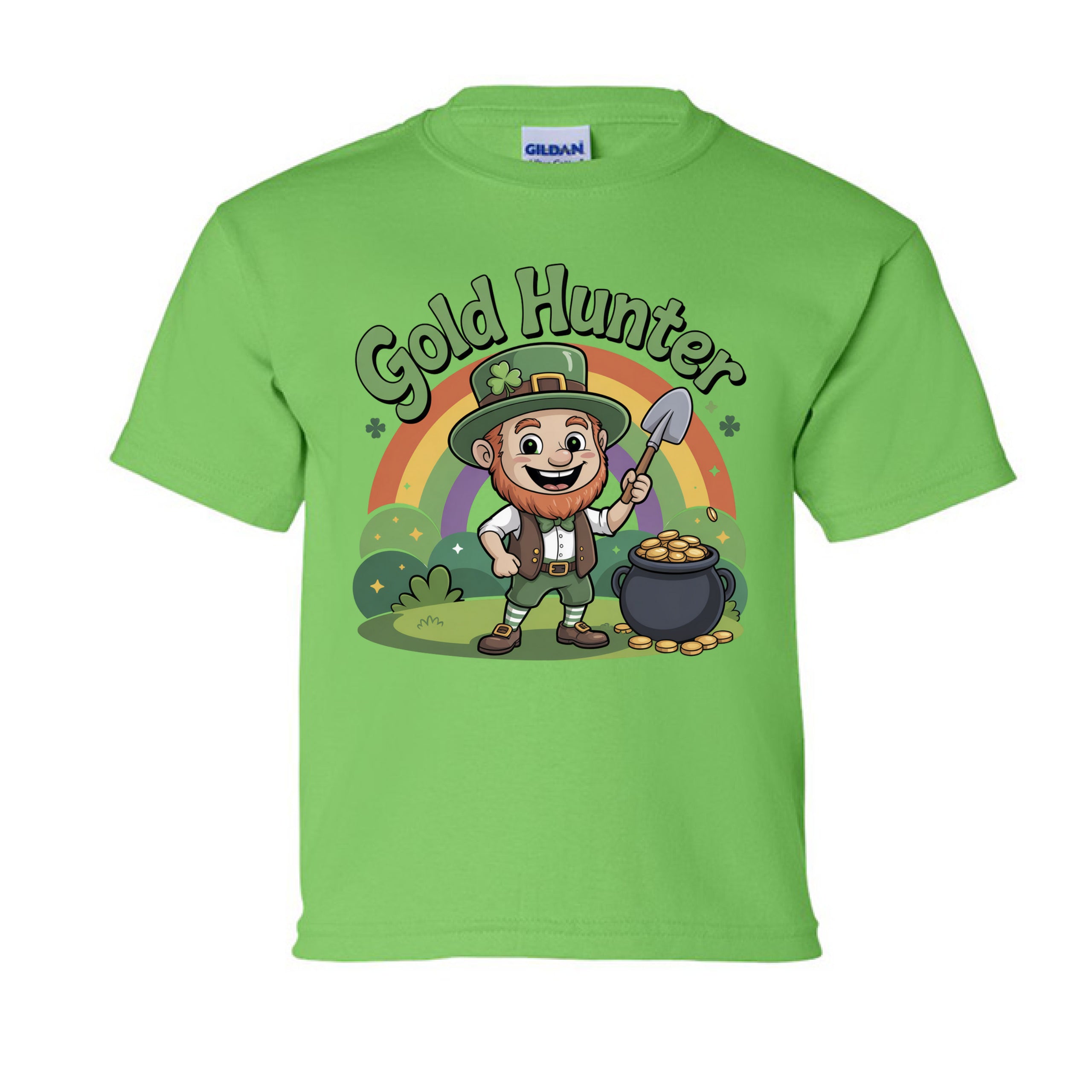 Gold Hunter Kid-Friendly St. Patrick's Day T-Shirt