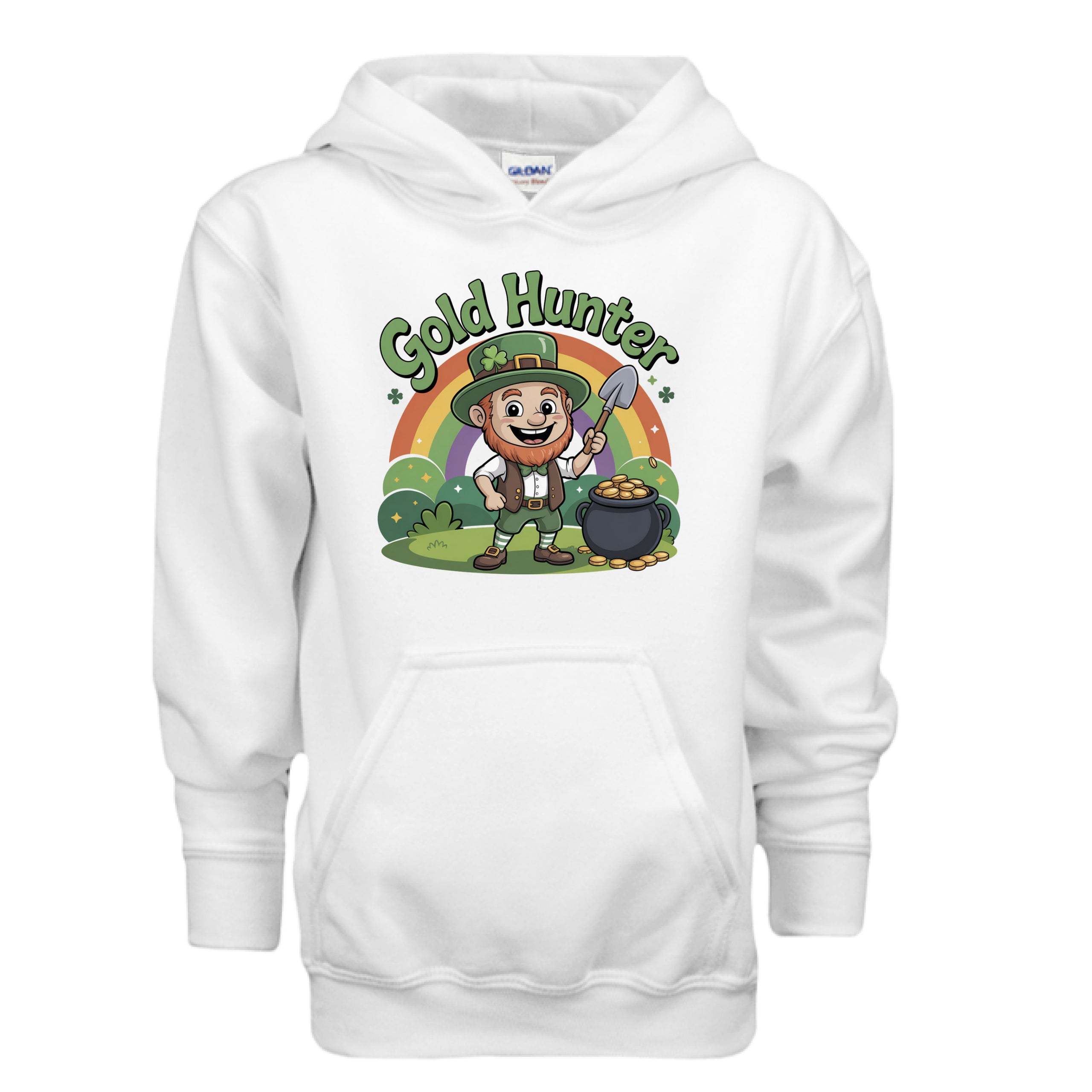 Gold Hunter Kid-Friendly St. Patrick's Day Hooded Sweatshirt