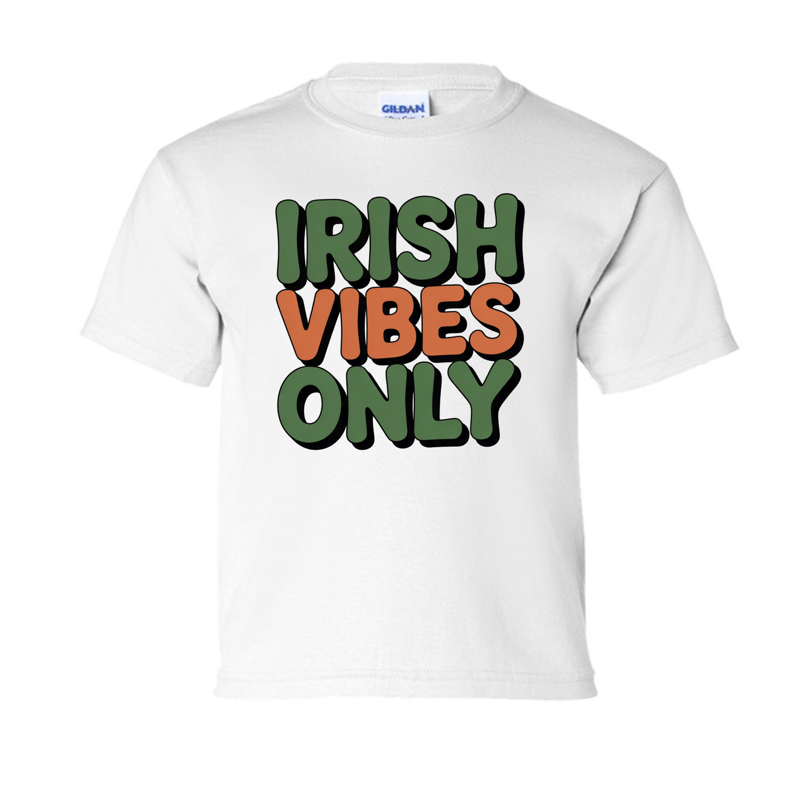 Irish Vibes Only Gold Hunter Kid-Friendly St. Patrick's Day T-Shirt