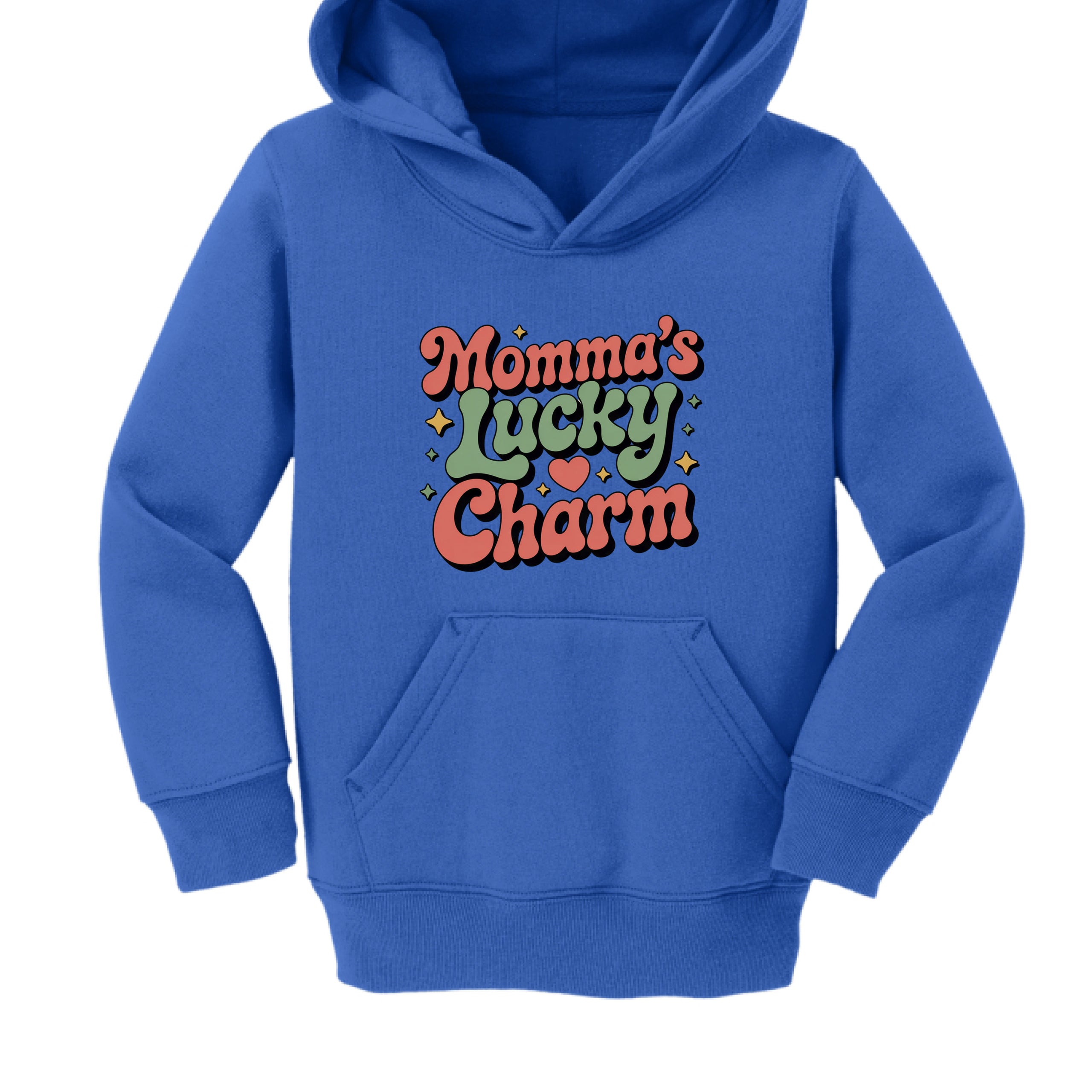 Mommas Lucky Charm St. Patrick's Day Toddler Hooded Sweatshirt