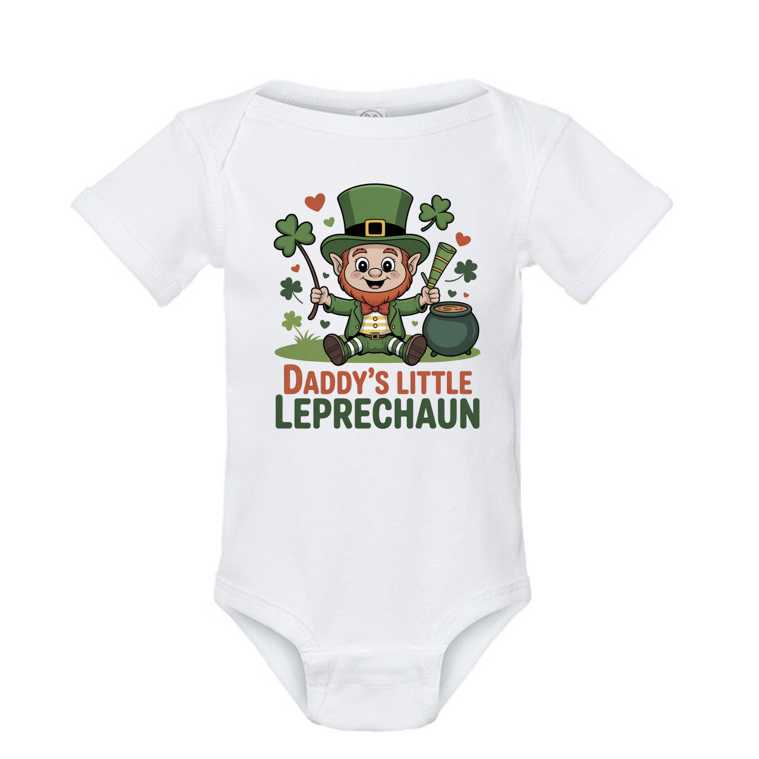 Daddy's Little Leprechaun St. Patrick's Day Baby Onesie