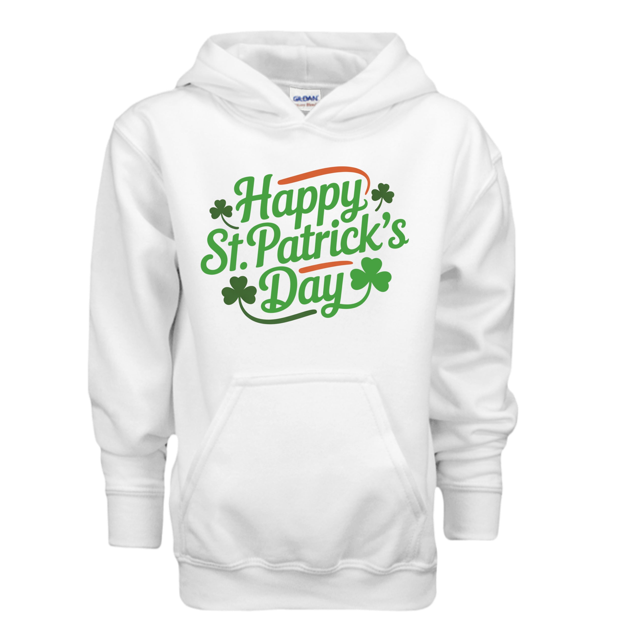 Happy St. Patrick's Day Kid-Friendly St. Patrick's Day Hooded Sweatshirt