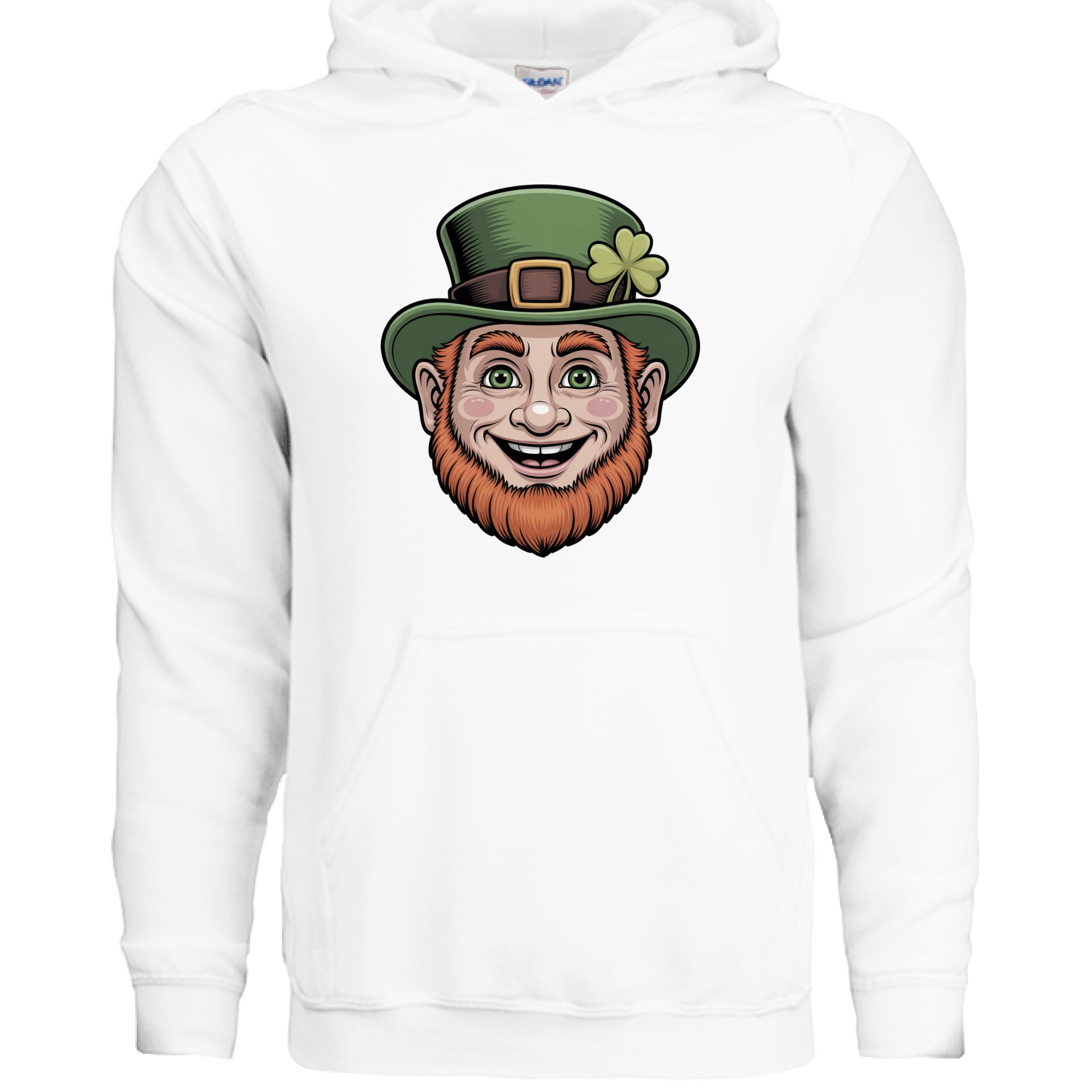 Leprechaun Face Unisex St. Patrick's Day Hooded Sweatshirt